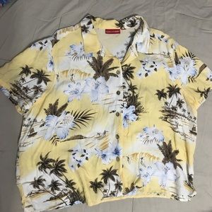 Yellow Hawaiian shirt